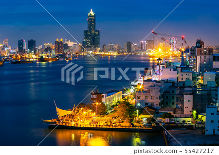 臺灣高雄港旗津景色Kaohsiung Port, Taiwan, Asia Landscape 55427217
