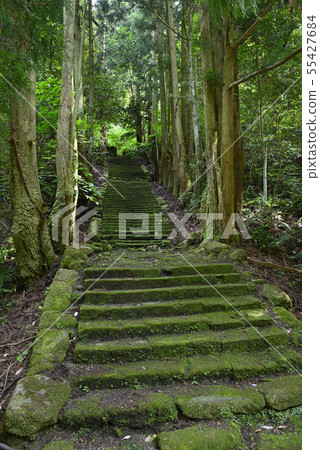 Stone steps leading to Yoshioka Izumo Tomb Ginzan district (Ota City, Shimane Prefecture) Stone steps leading to Yoshioka Izumo Tomb Ginzan district (Ota City, Shimane Prefecture) 55427684