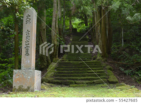 通往Yoshioka Izumo Tomb Ginzan區(島根縣大田區)的石階 通往Yoshioka Izumo Tomb Ginzan區(島根縣大田區)的石階 55427685