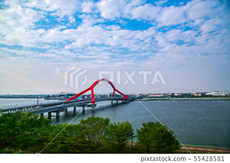 Taiwan Pingtung Donggang Jinde Bridge Asia East Pingtung Donggang Bridge 55428581