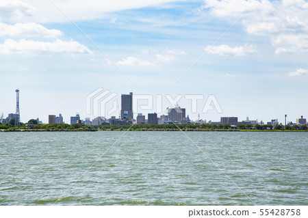 Scenery of Lake Kasumigaura 55428758