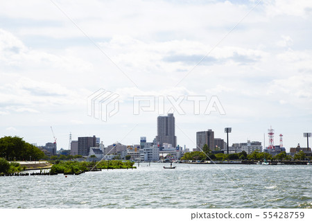 Scenery of Lake Kasumigaura 55428759