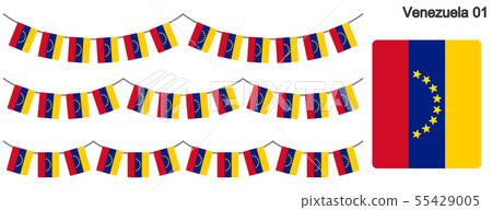 委內瑞拉加蘭國旗矢量數據(彩旗花環) 委內瑞拉加蘭國旗矢量數據(彩旗花環) 55429005