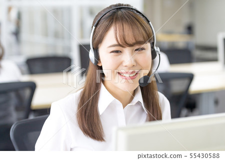 Operator, call center, suit, staff Operator, call center, suit, staff 55430588
