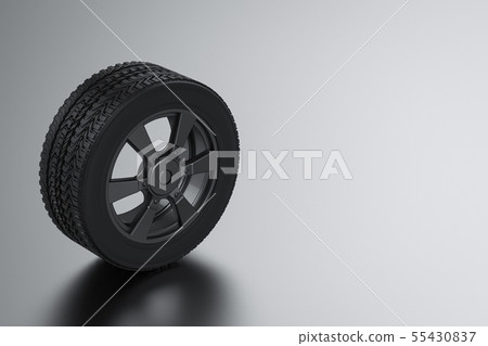 black tire with black wheel disk 55430837