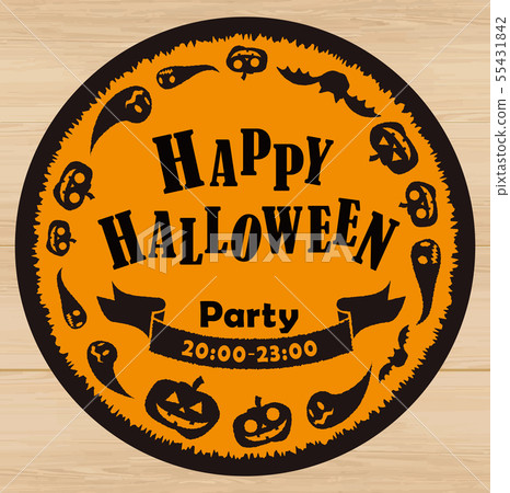 Halloween frame circle type Halloween frame circle type 55431842