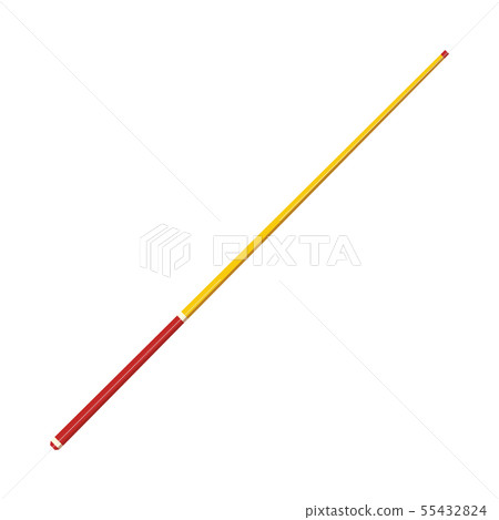 Vector snooker pool cue stick icon isolated Vector snooker pool cue stick icon isolated 55432824