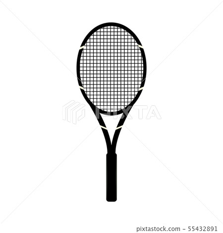Single big tennis racket isolated on white background. 55432891