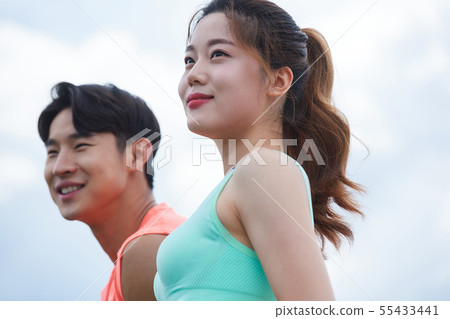 Men and women sportswear sky Men and women sportswear sky 55433441