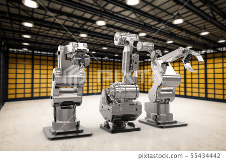 robotic arms in a row 55434442