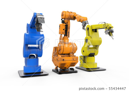 robotic arms in a row 55434447