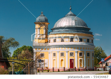 Chachersk, Belarus. Transfiguration Church. Orthodox Church At Summer Day In Chechersk Chachersk, Belarus. Transfiguration Church. Orthodox Church At Summer Day In Chechersk 55434467