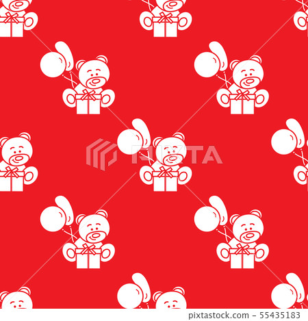 Seamless pattern with children's toys 55435183