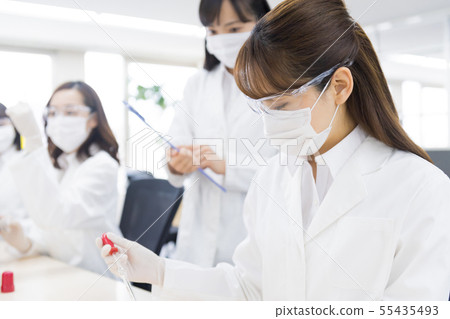 Business Woman, Researcher, Lab, Science, Experiment, Test Tube 55435493