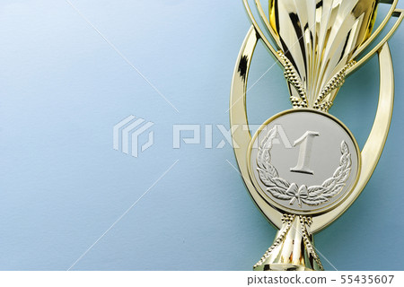 Gold medallion winners trophy for a competition 55435607