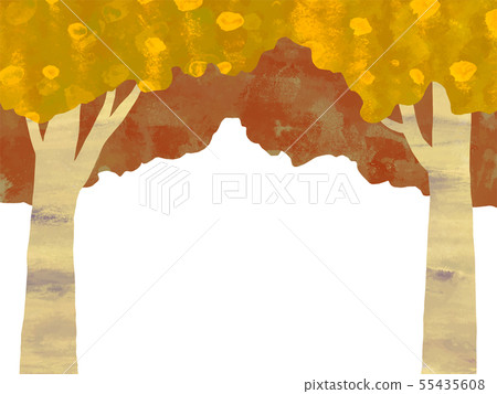 Vector background material Autumn frame illustration frame 55435608