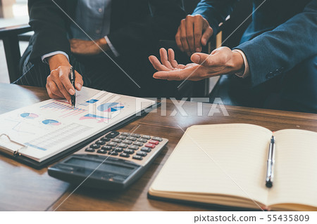 Business concept. Business people discussing the Business concept. Business people discussing the 55435809