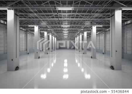 empty factory interior 55436844