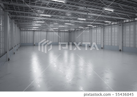 empty factory interior 55436845