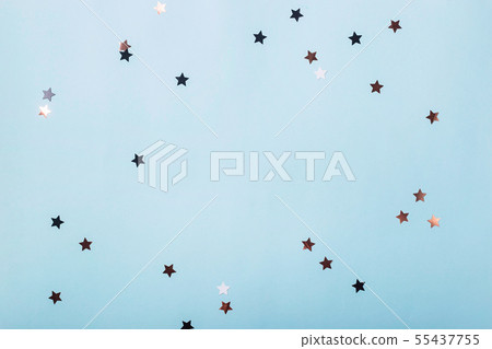 Minimalistic festive background with shiny stars Minimalistic festive background with shiny stars 55437755