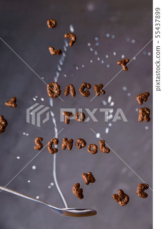 Back to school concept of a healthy quick 55437899