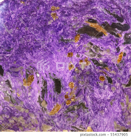 Seamless abstract background. Natural stone - green and purple fluorite crystals abstract pattern Seamless abstract background. Natural stone - green and purple fluorite crystals abstract pattern 55437905