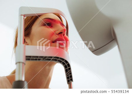 Close up of woman having eye specialist consultation Close up of woman having eye specialist consultation 55439134