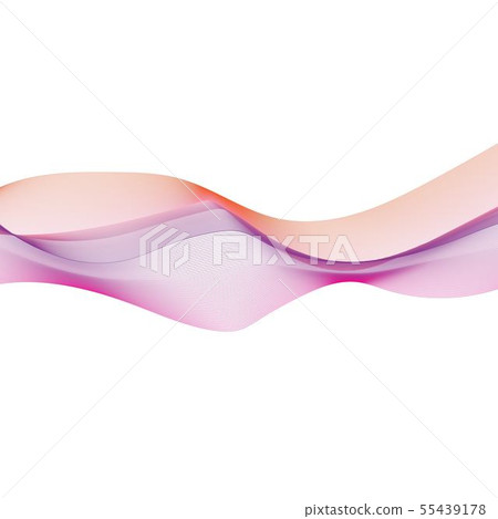 Abstract smooth color wave flow 55439178