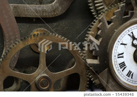 old ancient tower clock mechanism detail old ancient tower clock mechanism detail 55439348