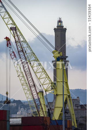 genoa lighthouse lanterna at night genoa lighthouse lanterna at night 55439364