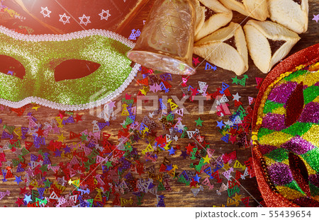 Hamantaschen cookies or hamans ears Purim 55439654