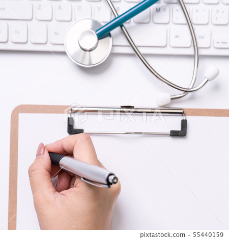 Doctor stethoscope medical top view doctor flatlay stethoscope medical doctor 55440159