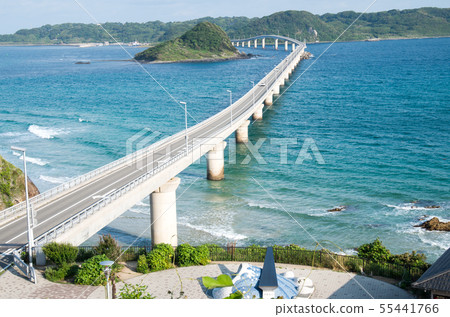 Tsunoshima Ohashi bridge connecting the remote island and the mainland 55441766
