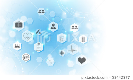 Medical icons healthy background 55442577
