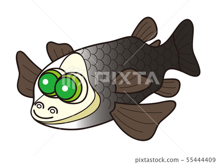 Demenigis Deep sea fish character illustration 55444409