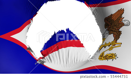Big hole in American Samoa state flag Big hole in American Samoa state flag 55444731