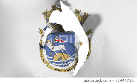 Damaged San Juan capital city flag 55444736