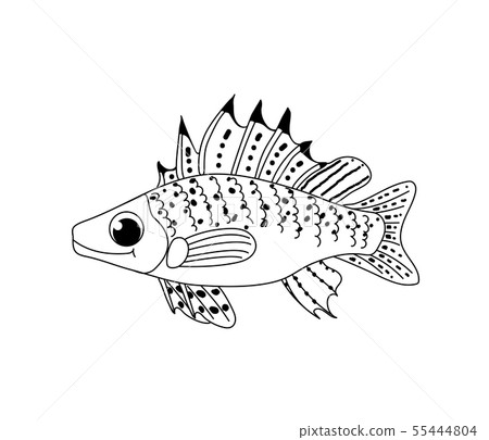 vector line cartoon animal clip art 55444804