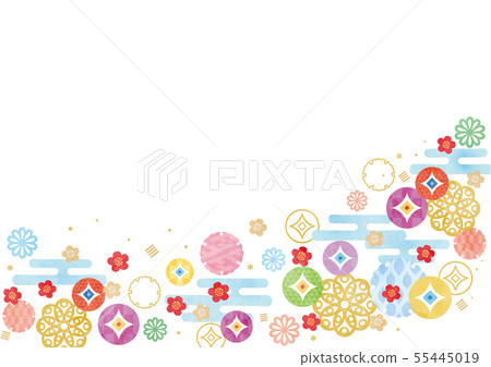 科技背景材料 - 可愛的日本模式洋子5 55445019