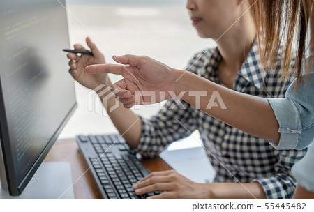 Programmer working in a software development and 55445482