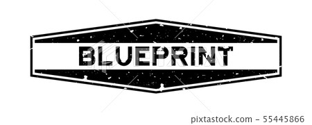 Grunge black blueprint word hexagon rubber stamp Grunge black blueprint word hexagon rubber stamp 55445866