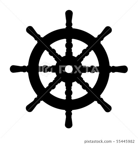 vector silhouette graphic Handwheel 55445982