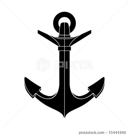 vector silhouette graphic anchor 55445998