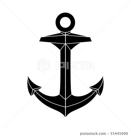 vector silhouette graphic anchor 55445999