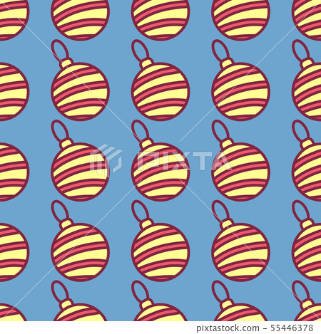 vector christmas seamless pattern - Stock Illustration [55446378] - PIXTA