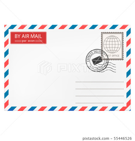 Envelope with postmarks 55446526