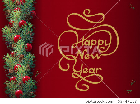 vector Happy new year card - Stock Illustration [55447118] - PIXTA