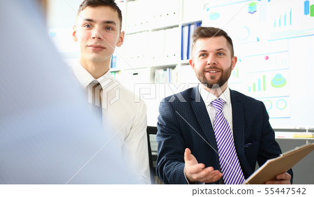 Smart people in office 55447542