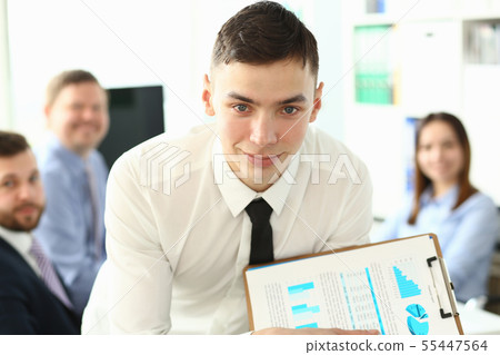 Joyful man in classy sihrt Joyful man in classy sihrt 55447564
