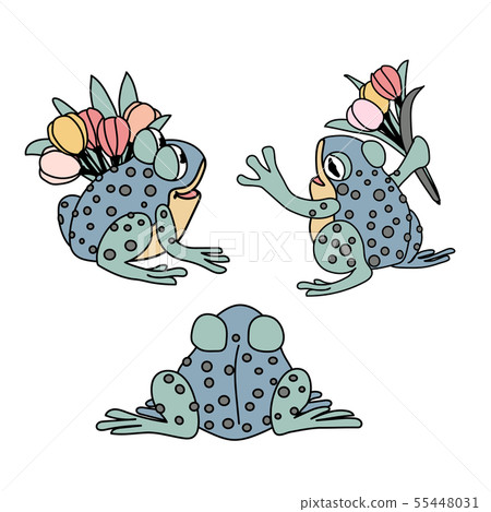 vector scandi cartoon animal clip art 55448031